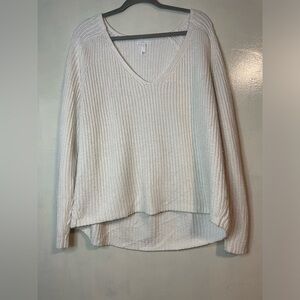 Women’s Leith fisherman’s knit chunky sweater oversized v neck